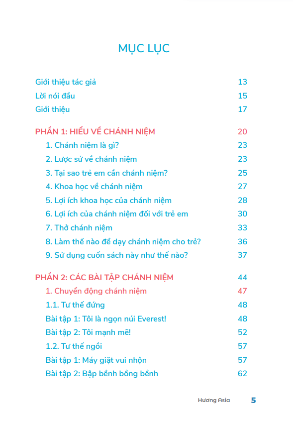 Mục lục - phần 1